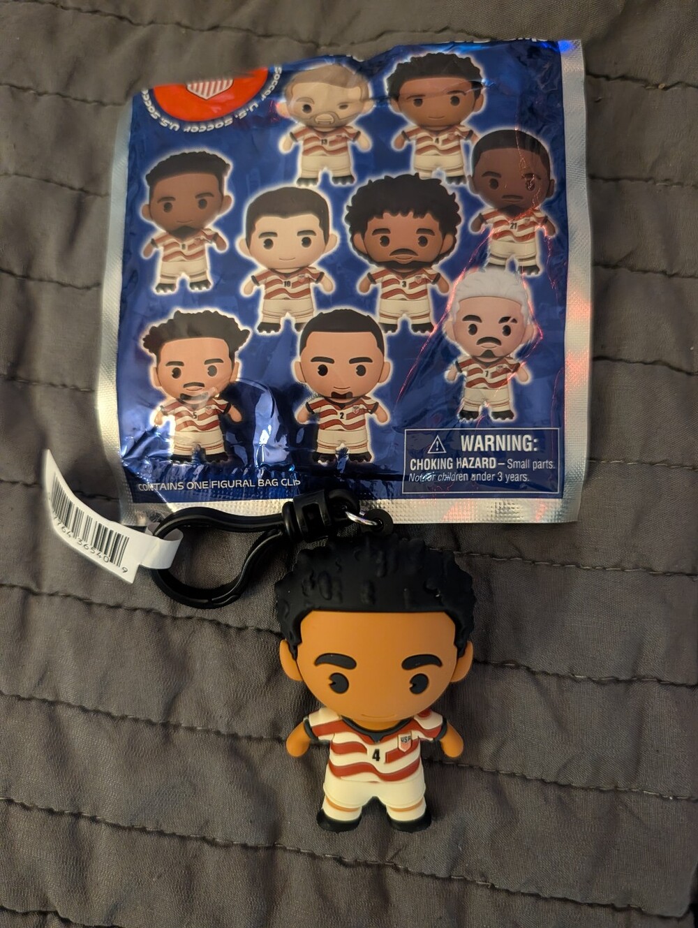 Tyler Adams #4 USMNT USA Figural Bag Clip Collector Figure By Monogram